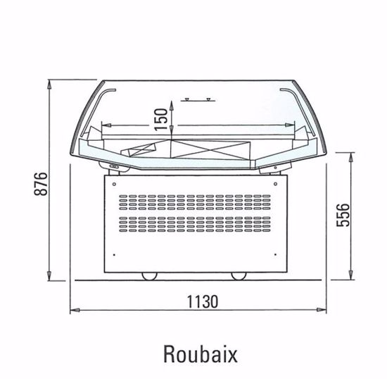 Koeleiland - ROUBAIX SELF 1250 SPLIT - Arneg - (zonder koelmachine)